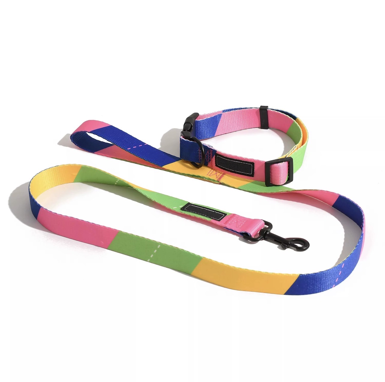 Collar y Correa para Perro Multicolor de Nylon - Imagen 10